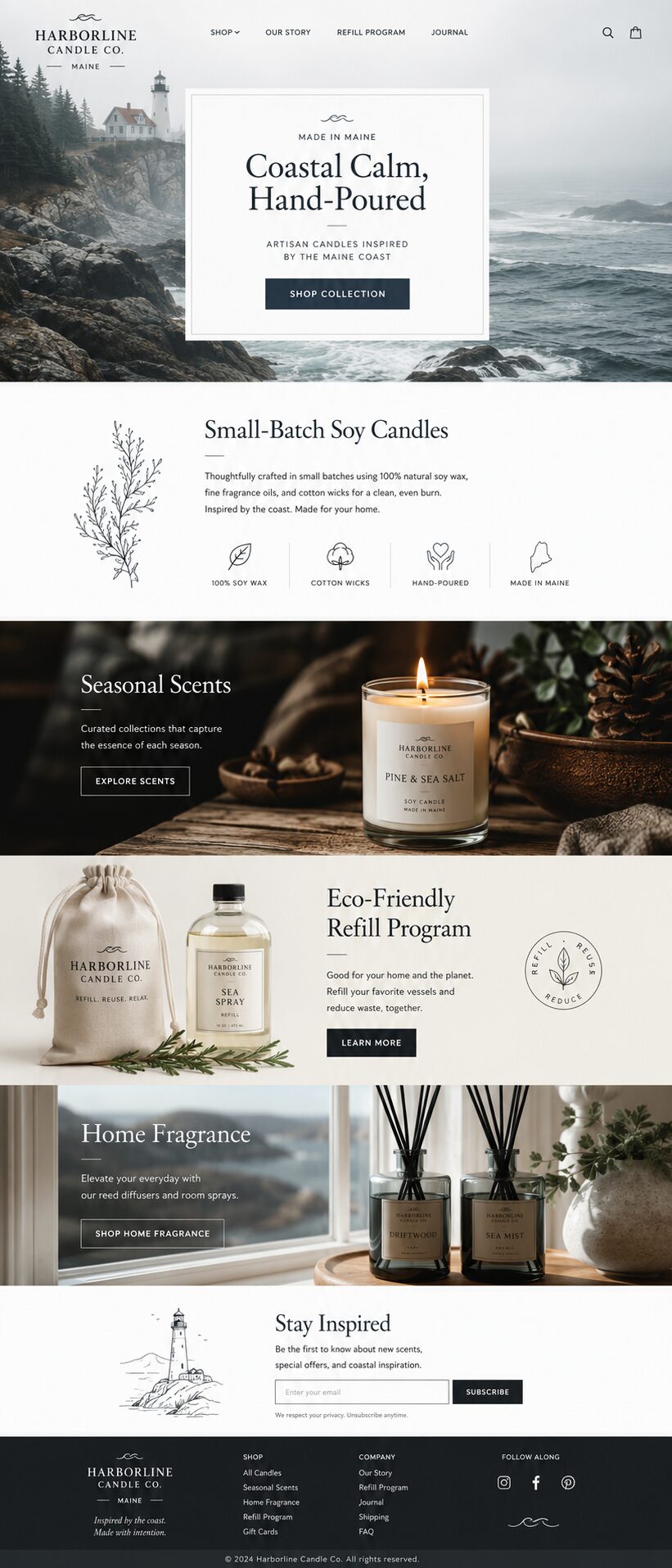 Home design mockup